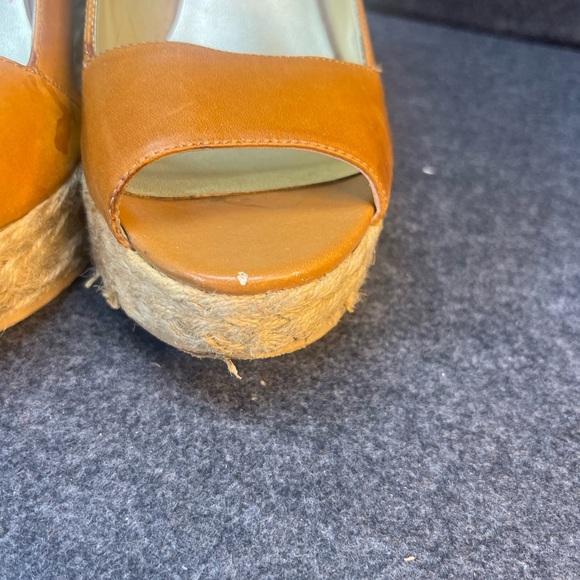 Jessica Simpson Glorie Desert Sand Vachette Strap Back Wedge Sandals Women's 10M - Picture 6 of 16